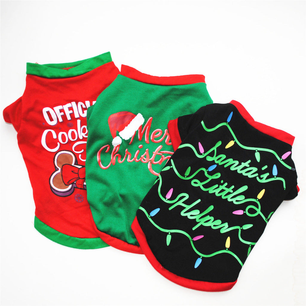 Cute Dog Clothing Christmas Dog Shirts