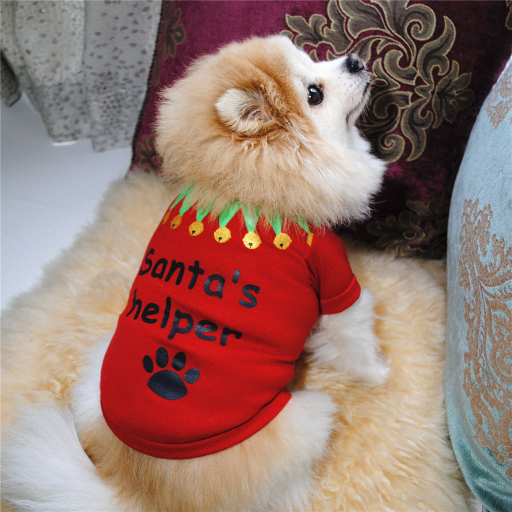 Cute Dog Clothing Christmas Shirt