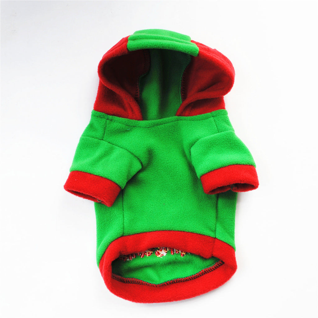 Puppy Christmas Pet Santa Claus Suit