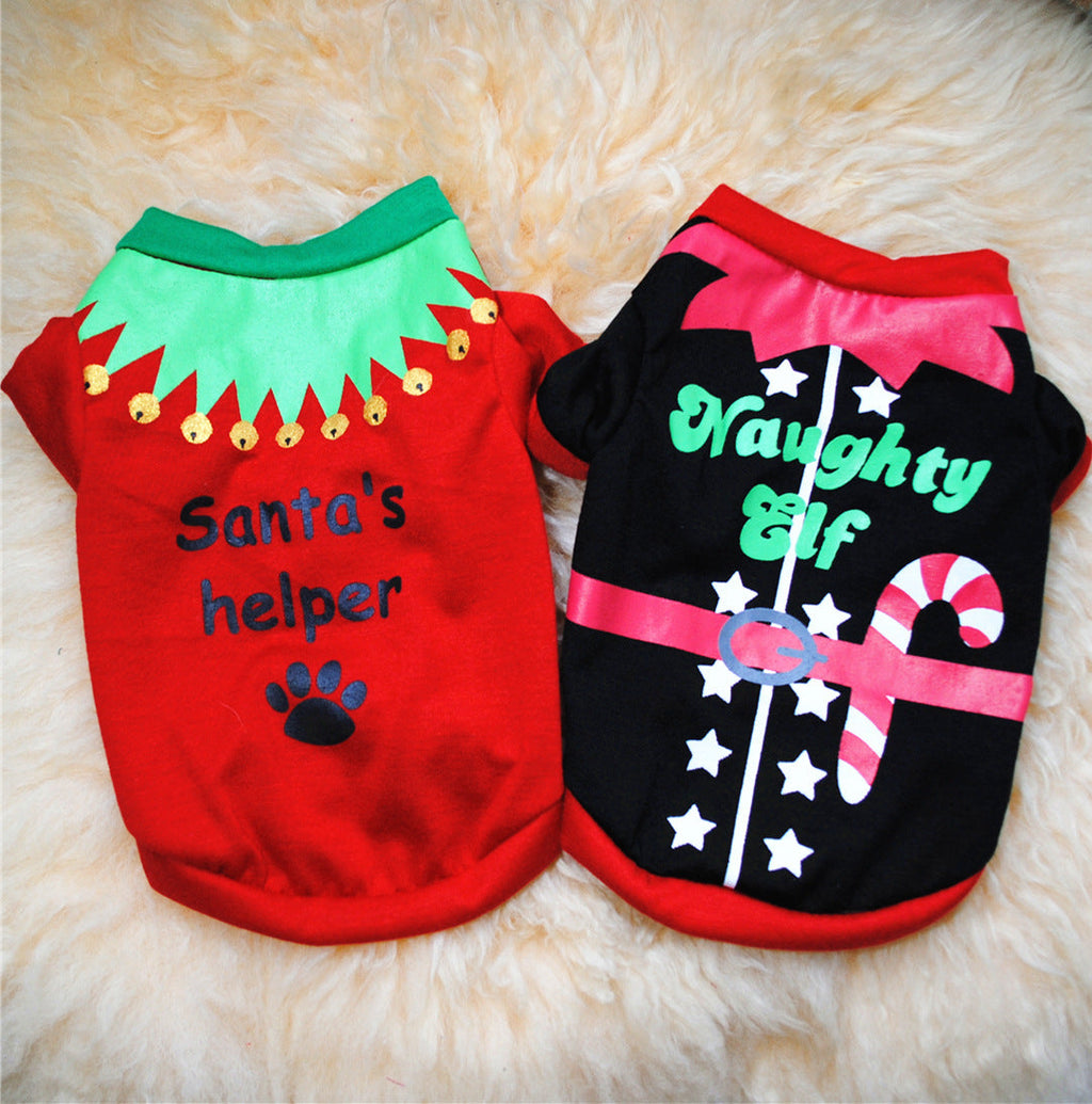 Cute Dog Clothing Christmas Shirt