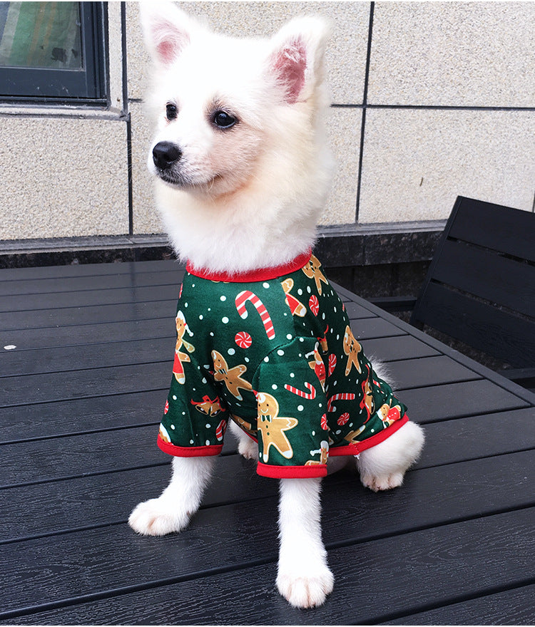 Christmas Dog Shirt Vest Soft Breathable Pet Clothes