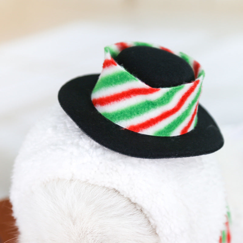 Christmas Pet Cute Dog Snowman Costume