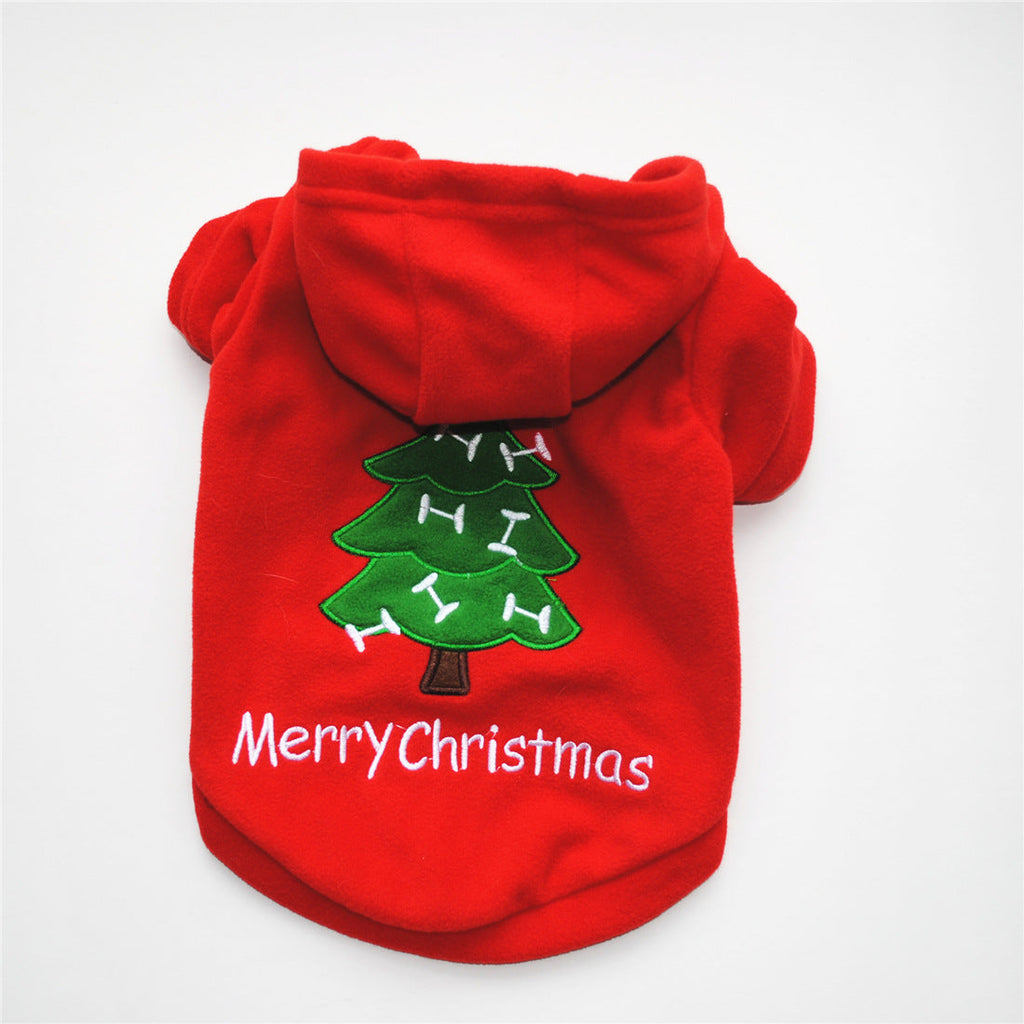 Puppy Christmas Pet Santa Claus Suit