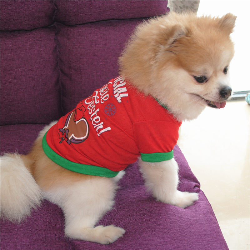 Cute Dog Clothing Christmas Dog Shirts