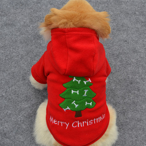 Puppy Christmas Pet Santa Claus Suit