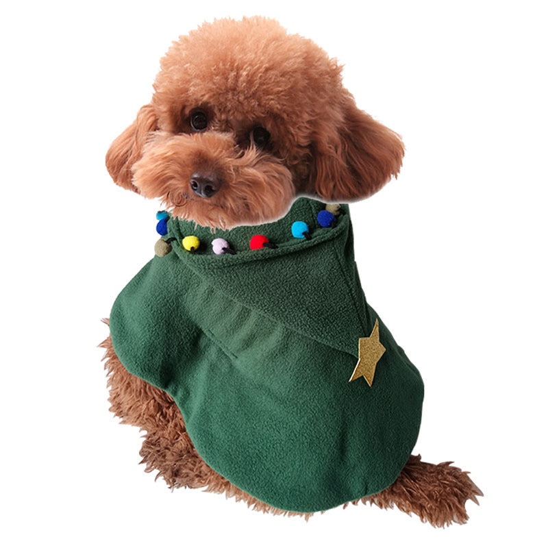 Pet Christmas Costume Cloak