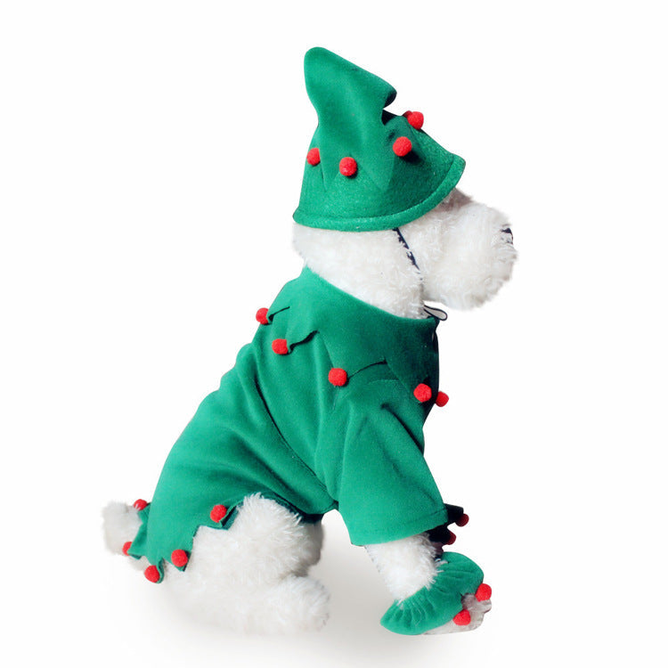 Christmas Halloween Soft Dog Costume Clothes