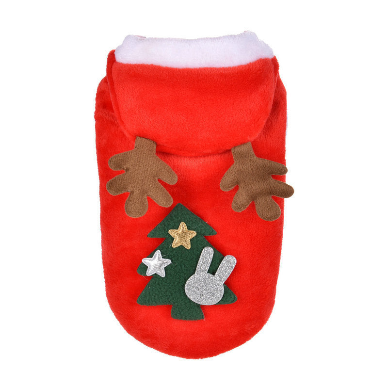Cat Christmas Dog Clothes Hoodie